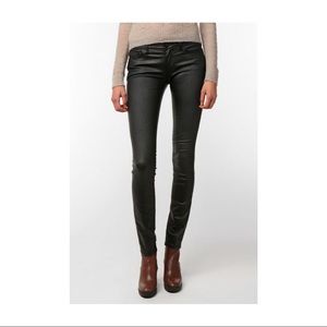 BDG Cigarette Mid Rise Jeans Coated Black 26W